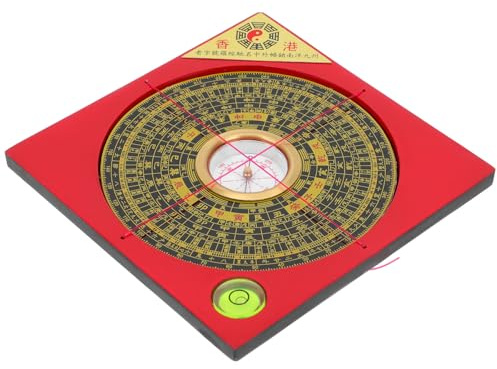 Mikinona Feng Shui Kompass aus Kupfer 3 Zoll Chinesischer Dekorativer Luo Pan Kompass Langlebiges Feng Shui Kunsthandwerk Schreibtisch Dekoration und Orientierungshilfe