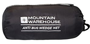 Mountain Warehouse Vacation Bug Wedge Net - Fine Honeycomb Netting Mosquito Net, Packaway Bag Insect Mesh, Durable Net Bed -Ideal for, Travelling, Camping, Hiking White