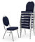MACOShopde by MACO Möbel Raburg Stapelstuhl 8er Set David - stabil bis 150 kg in BLAU, Gewerbequalität + stapelbar für: Konferenz, Seminar, Wartezimmer, Bankett, Behörde, Schule/Uni & Gastro/Hotel