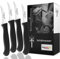 Schwertkrone Solingen - Juego de cuchillos de cocina curvados para verduras, cuchillo de pelar, cuchillo multiusos, acero inoxidable,