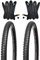 Kujo 2X 27.5x2.10 Reifen MTB Mr. Robsen inkl. 2X Schlauch mit Autoventilen 40 mm