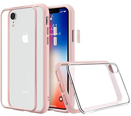 RhinoShield Coque Compatible avec [iPhone XR] | Mod NX - Protection Fine Personnalisable avec Technologie Absorption des Chocs [sans BPA] + [Programme de Remplacement] - Rose