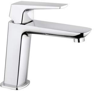 Mamoli - Miscelatore Bagno Monocomando per Lavabo, Bocca erogazione da 140 mm con scarico Click Clack, Cromato, Design Moderno, 100% Made in Italy, Flessibili Standard 3/8” (Lavabo Spartaco)