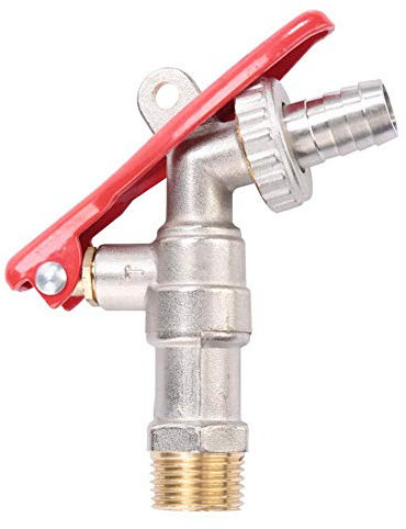 Outside Tap Lock, Brass 1/2 BSP Garden Hose Brass Bib Tap Lockable Tap Outdoor Taps Watering Irrigation Hose End Lockable Faucet for Home Outdoor Garden Garage Workshop Tool