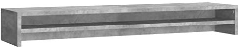 vidaXL Monitorständer, 100 x 24 x 13 cm, Grau, Spanplatte