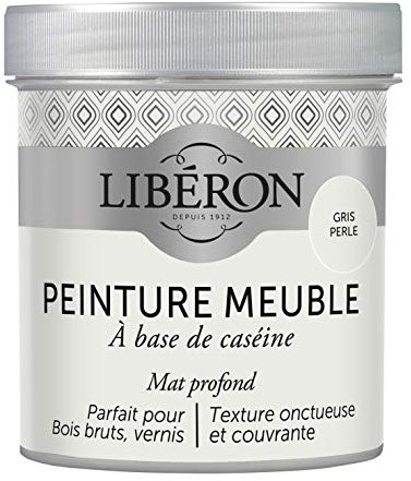 Libéron Peinture meuble à base de caséine, Gris Perle 500 ML