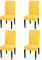 Chickw1 Stuhlhussen 2/4/6/10 Stück, Grau Drucken Elastischer Stuhlbezug Abnehmbare Waschbar Für Hochzeit, Hotel, Bankett, Partys Universal Modern Stuhlhussen (4 Stück,Gelb)