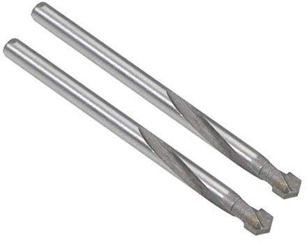 sourcing map Cemented Carbide Twist Drill Bits 5.5mm Metal Drill Cutter for Stainless Steel Copper Aluminum Zinc Alloy Iron 2 Pcs
