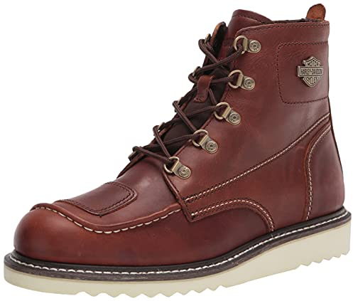 Harley-Davidson Stivali da moto Hagerman da uomo, Orzo, 39.5 EU