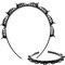 Épingle à cheveux Tomedeks à double frange, accessoires pour cheveux à bandeau double torsadé, convient aux mariages, danses, fêtes, couples, activités quotidiennes (1 noir)