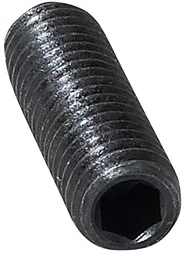 AERZETIX - Juego de 10 - Tornillo de Bloqueo/Apriete Hueco de extremo plano - Punta sin cabeza - Hexagonal/Allen 6 lados M6x20 - Cuerpo cilíndrico - Bricolaje - Acero - DIN 913 BI - Negro - C45350