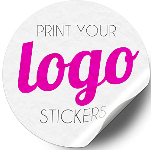 Round Customised Labels | Any Material, Size, Quantity | Upload Your Image or Text | Matt, Gloss, Kraft, Polyester | Logo Stickers Personalised for Party Bags | Business Labels (37mm)