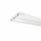 ourdeco® Vorhangschiene, Gardinenschiene weiß, 240 cm, 2-läufig (2x 120 cm inkl. Verbinder)