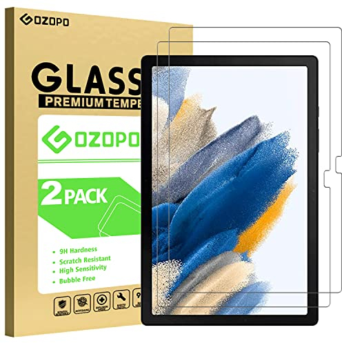 GOZOPO Verre Trempé pour Samsung Galaxy Tab A8 10.5 Pouces (SM-X200/X205) 2021, Film de Protection Écran pour Samsung Galaxy Tab A8 10.5 - Lot de 2