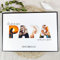 Vatertagsgeschenk - Papa Geschenk Holzbild - Foto Geschenk - personalisierbar zum Hinstellen/Aufhängen optional beleuchtet Vatertag, Für Papa, Geschenk Papa, Vater Geschenk - personalisierte Geschenke