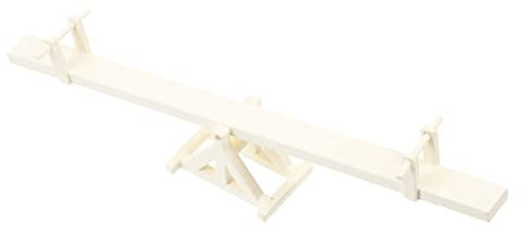 jojofuny Mini Seesaw Mini House Decoration Delicate Seesaw Model Toy Miniature Seesaw Model Micro Landscape Decoration Statuary Flower Teeter Totter To Rotate Doll House Playset Wood
