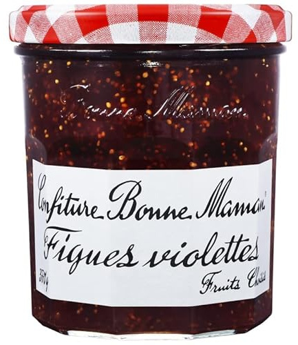 Bonne Maman Confiture de Figues Violettes - Pot en verre de 370g pour un petit déjeuner gourmand et savoureux. - Le Lot De 4