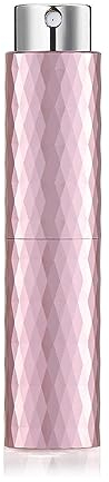 SSRDFU Aluminio Atomizador Perfume Recargable - Perfumador Dispensador de Viaje, Spray Pulverizador Pequeño para Colonia,8ml (Rosa)