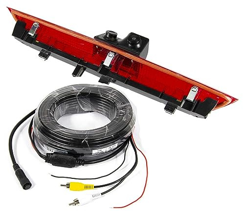 ESX VNA-RCAM-TRC260-15 - Doppel Rückfahrkamera kompatibel mit Ford Transit 7 (ab Bj 2021) - in dritter Bremsleuchte integriert | incl 15m Verlängerungskabel