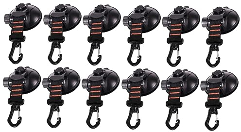 ABOOFAN 12 Stk Zelt Saugnapf Sauganker Saugnapfband Automarkise Für Suv Saugnapfanker Haken Für Saugnäpfe Auto Camping Krawatte Saugnapf Haken Camping Camping-zurrhaken Vakuum Abs Anhänger