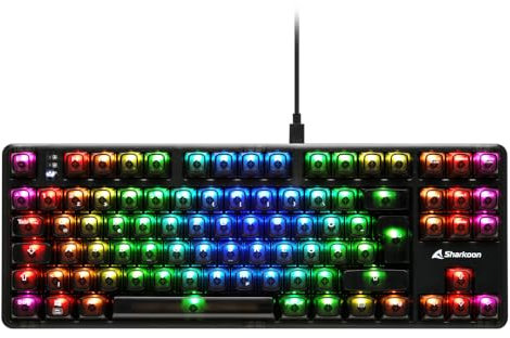 Sharkoon Crystal Shark RGB, Schwarz