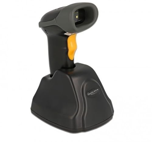 Delock 2,4 GHz Barcode Scanner 1D und 2D mit Ladestation Mehrsprachig