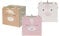 Einhorn Aufbewahrungs Box 3er Set - 32 x 30 cm - Faltbare Sortierbox für Würfelregale - Regal Kinder Spielzeugkiste Ordnungsbox Würfel Stofbox für Mädchen