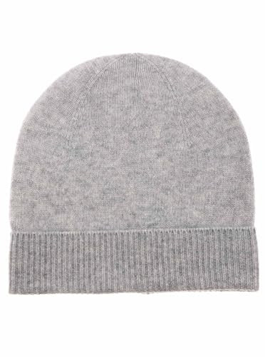 Zwillingsherz Grobstrick-Wintermütze aus 100% Kaschmir - Hochwertige Unisex Strickmütze im Uni Design für Damen Jungen Mädchen - Hat – One Size – Cashmere – warm & weich im Frühjahr Herbst & Winter