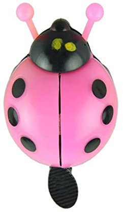 FLAVAS Campanello per Bicicletta Animale, Simpatico Campanello per Bicicletta a Forma di Coccinella, Campanello per Bicicletta in Acciaio Inossidabile, Anello per Bici da Ciclismo con suoneria