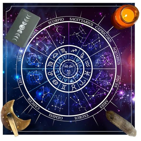 SANRLO Tarots Tisch-Altartuch, metaphysisches Brettspiel, Matte, Wahrsagungen, Altar, Tischdecke, Brettspiel, Tischdecke für Wahrsagungen, Tarotkartentuch