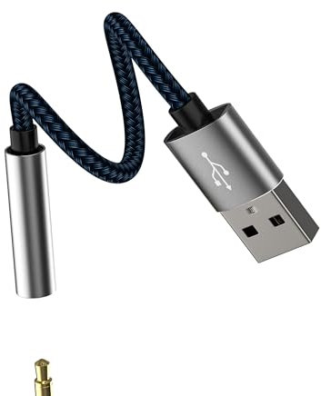 HOYULLI Adattatore USB a 3,5 mm Jack Femmina Audio Scheda Audio Esterno Auricolare per Pc Presa 3,5 mm HiFi Cavo DAC Microfono Dongle Altoparlante Ps5 auricolari Adattatore