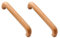KOVNISE Schrankgriffe aus Massivholz Buche Originelle Holzfarbe Einfacher Stil für Schrank Tür Schublade Kommode Schublade Schrank Holz Türgriff (2, 96MM)