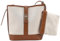 Mabecol Große Damen Schultertasche mit abnehmbarem Mini Täschchen PU Leder Umhängetasche für Arbeit Reisen Freizeit Verstellbarer Schulterriemen Metallverschluss (Braun)