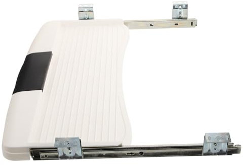 Homoyoyo Ergonomic Keyboard Stand Under Desk Mount White Sliding Keyboard Tray Desk Organizer Easy Install