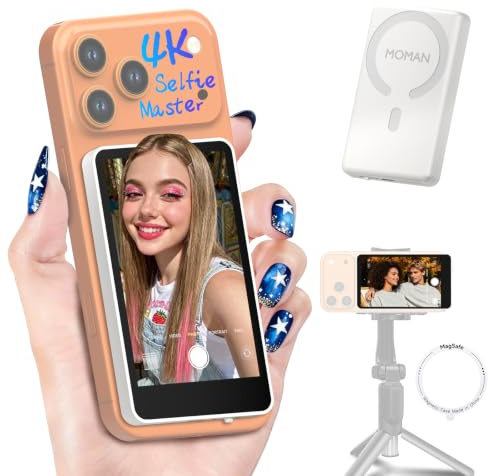 Moman Selfie Monitor Schermo Wireless 3,97 per Fotocamera Posteriore
