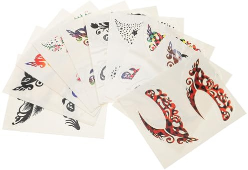 Temporäre Augen Make Up Aufkleber Selbstklebend 10 Paar Papier Feier
