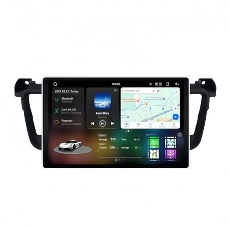 CarPlay-Bildschirm Kabelloses CarPlay und Android Auto für Peugeot 508 508SW (2011–2018)(V3 Plus(8GB 256GB) 11.5)
