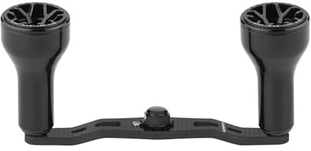 GOMEXUS Power Handle Compatible for Shimano SLX Tranx Curado Daiwa Tatula Zillion Steez Abu Garcia 13 Fishing Baitcasting Reel Replacement Parts Bass Fishing (Black, 8x5mm Hole/105mm Length)