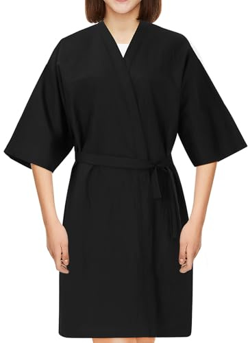 MAJORMENCH Vêtement de et Confortable Salon Professionnel pour Coiffure Cape de Noire en Polyamide Polyester Multifonctionnel Pratique