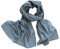 Dolce Abbraccio Damen Schal Stola Halstuch Tuch aus Chiffon für Frühling Sommer Ganzjährig Grau