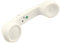 Enjoy-Unique Audífonos Bluetooth inalámbricos Retro a Prueba de radiación para teléfono móvil con Llamada cómoda Auricular Compatible con iPhone Samsung (Blanco)