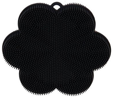 Kochblume Swisch Blume | Reinigungsschwamm aus Silikon | Premium-Silikon | Hitzebeständig | Spülmaschinenfest | Für leichte Verschmutzungen | Fusselentfernung | Farbe: anthrazit