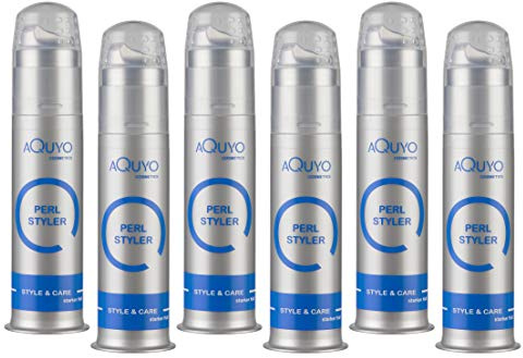 Perl Styler starker Halt, Haargel für Männer und Frauen, Gel zum stylen und formen der Haare mit Pearl Effekt, Styling und Glanz in Einem (6er Pack - 6x 100ml)