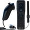 TechKen Controller e Nunchuck, Joystick di Gioco Remoti sena fili per Wii e Wii U (Nero)