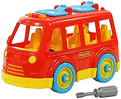 Polesie 71248 Spielzeug Konstruktionsfahrzeug, Van mit Schraubenschlüssel, farbig Sortiert, für Kleinkinder, bunt