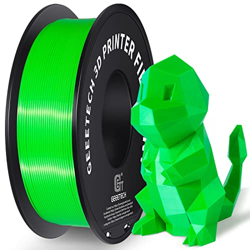 GEEETECH Upgrade PLA Filament für 3D Drucker 1,75mm +/- 0,03mm New grün Spule 1kg