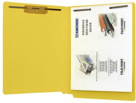 The File King - Aktenordner - Briefgröße - Tab mit Verschlüssen - 50 Stück gelb