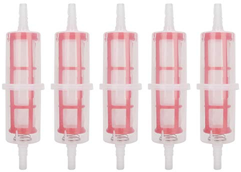 GAESHOW Prefiltro Gasolio, 5 Pezzi Filtro Gasolio Trasparente in Plastica, Filtro Carburante Diesel Adatto per Carrello Elevatore HGV 8mm/0,3 pollici o 10mm/0,4 pollici Diesel Filtro Auto Accessorio