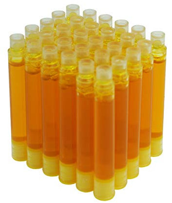 Hongdian Fountain Pen Set Ink Cartridges Yellow Color, Pack of 30 Ink Refill Cartridges, 3.4 mm Bore Diameter