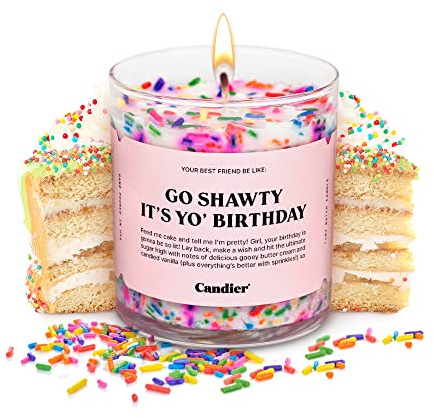Birthday Cake Scented Candle, Natural Soy Candle with Birthday Cake & Buttercream Notes, Aromatherapy for Relaxation, Unique Candles Gifts for Women, 60-Hour Burn Time - Candier by Ryan Porter